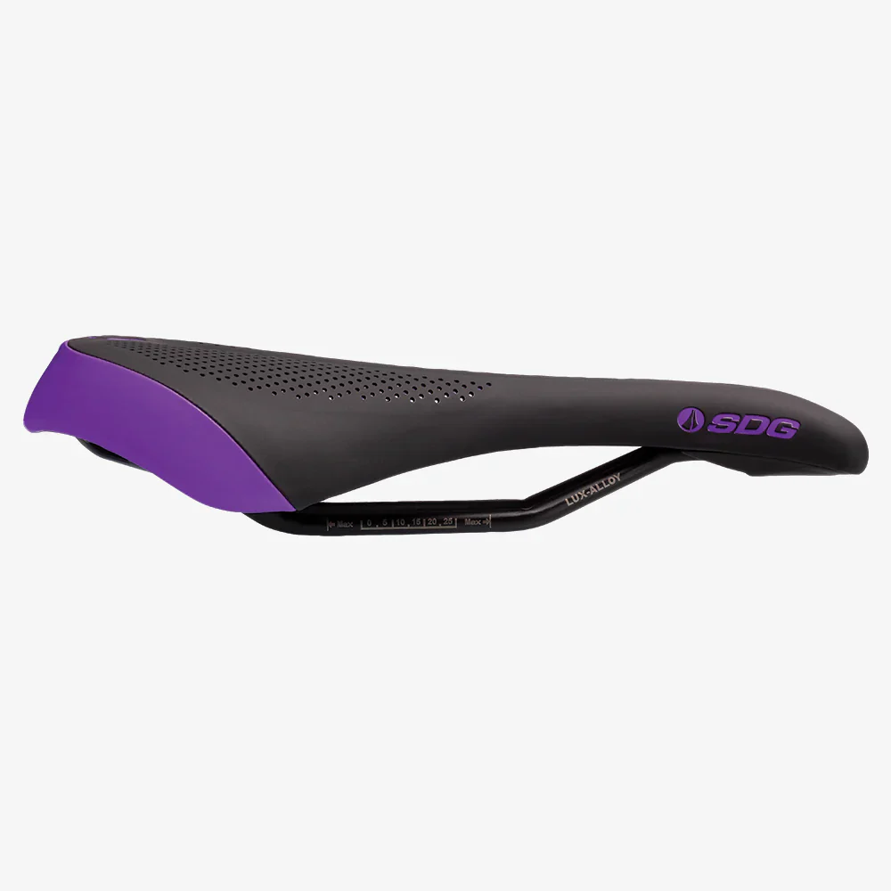 Siodełko damskie SDG ALLURE V2 Lux-Alloy Rails Black/Purple - Image 3