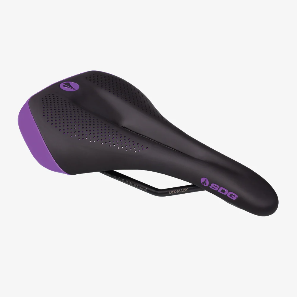 Siodełko damskie SDG ALLURE V2 Lux-Alloy Rails Black/Purple - Image 4