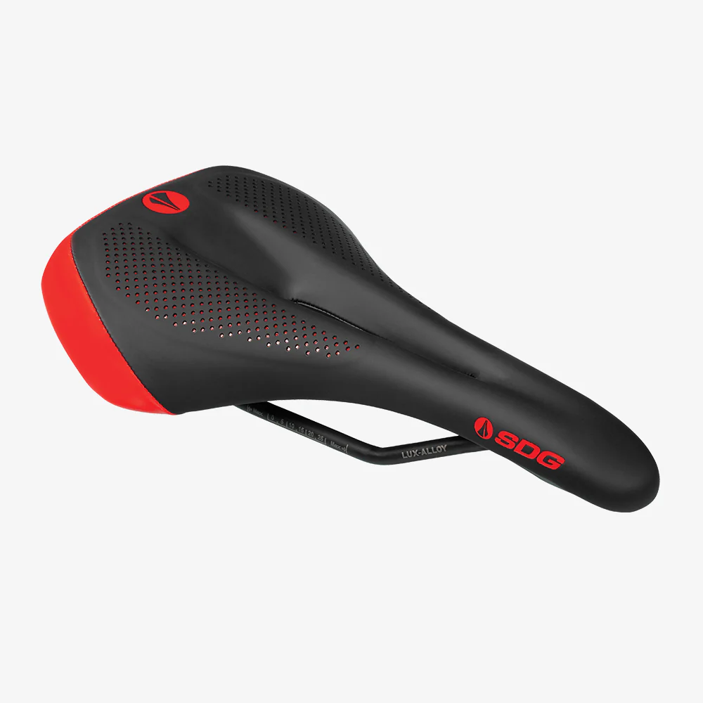 Siodełko damskie SDG ALLURE V2 Lux-Alloy Rails Black/Red - Image 2