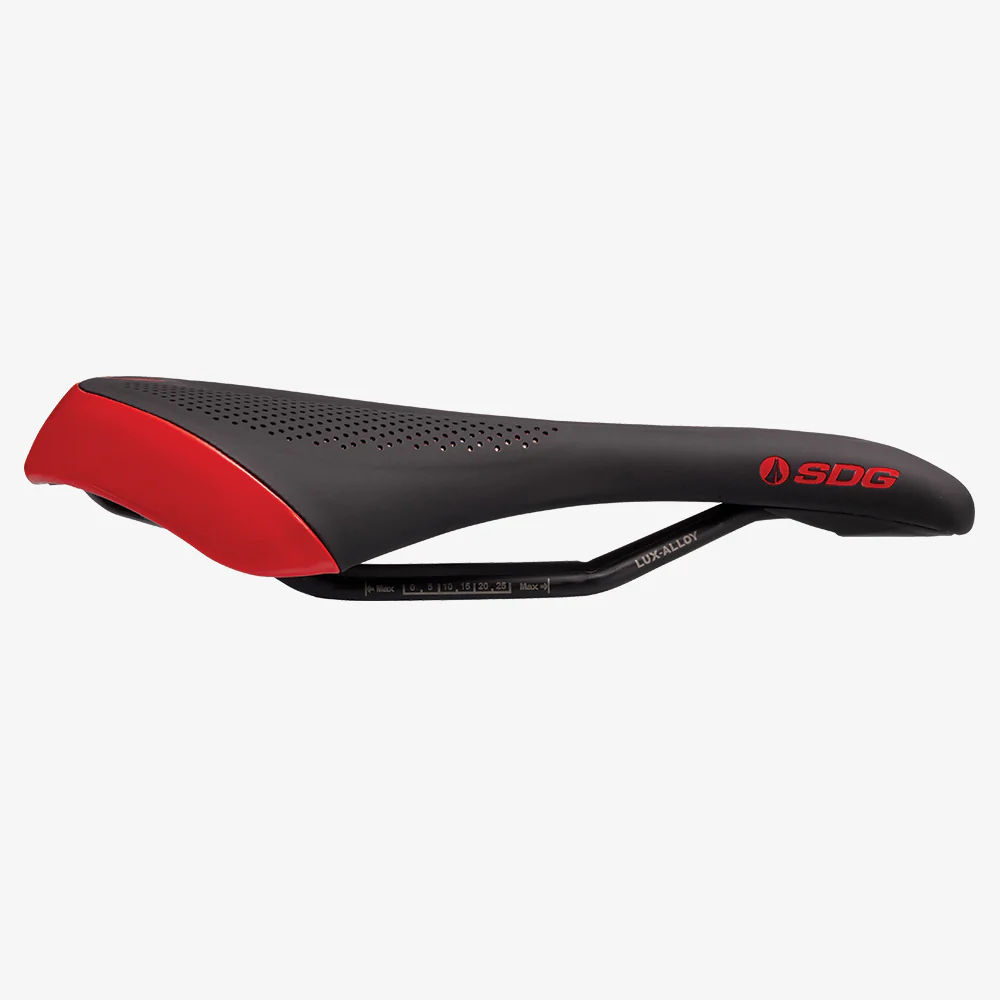 Siodełko damskie SDG ALLURE V2 Lux-Alloy Rails Black/Red - Image 3