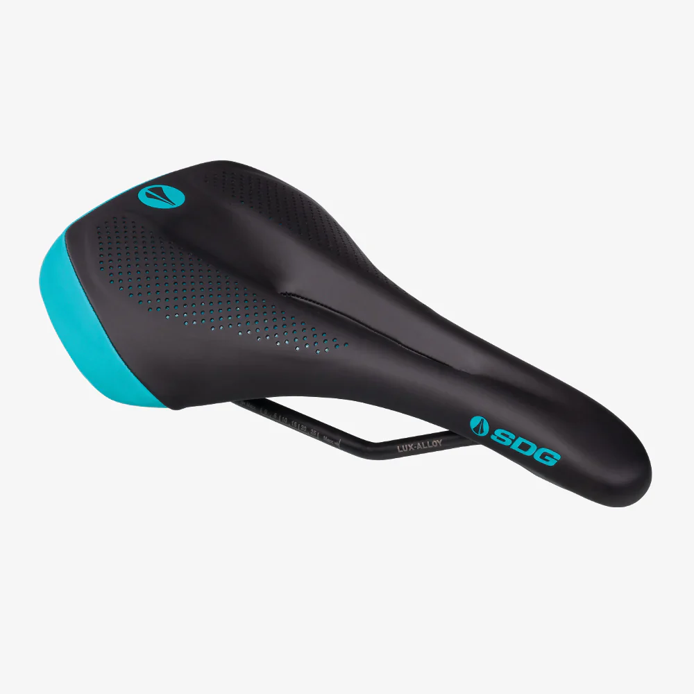 Siodełko damskie SDG ALLURE V2 - Lux Rails - Alloy Black/Turquoise - Image 4