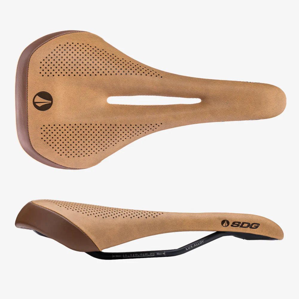 Siodełko damskie SDG ALLURE V2 Rails Lux-Alloy Brown