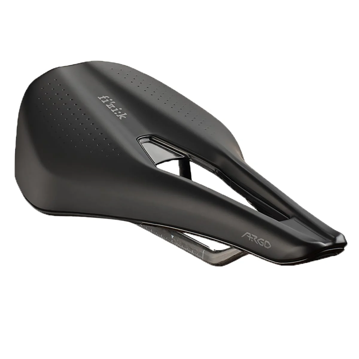 Siodełko FIZIK TEMPO ARGO R1 150 mm szyny karbonowe czarne