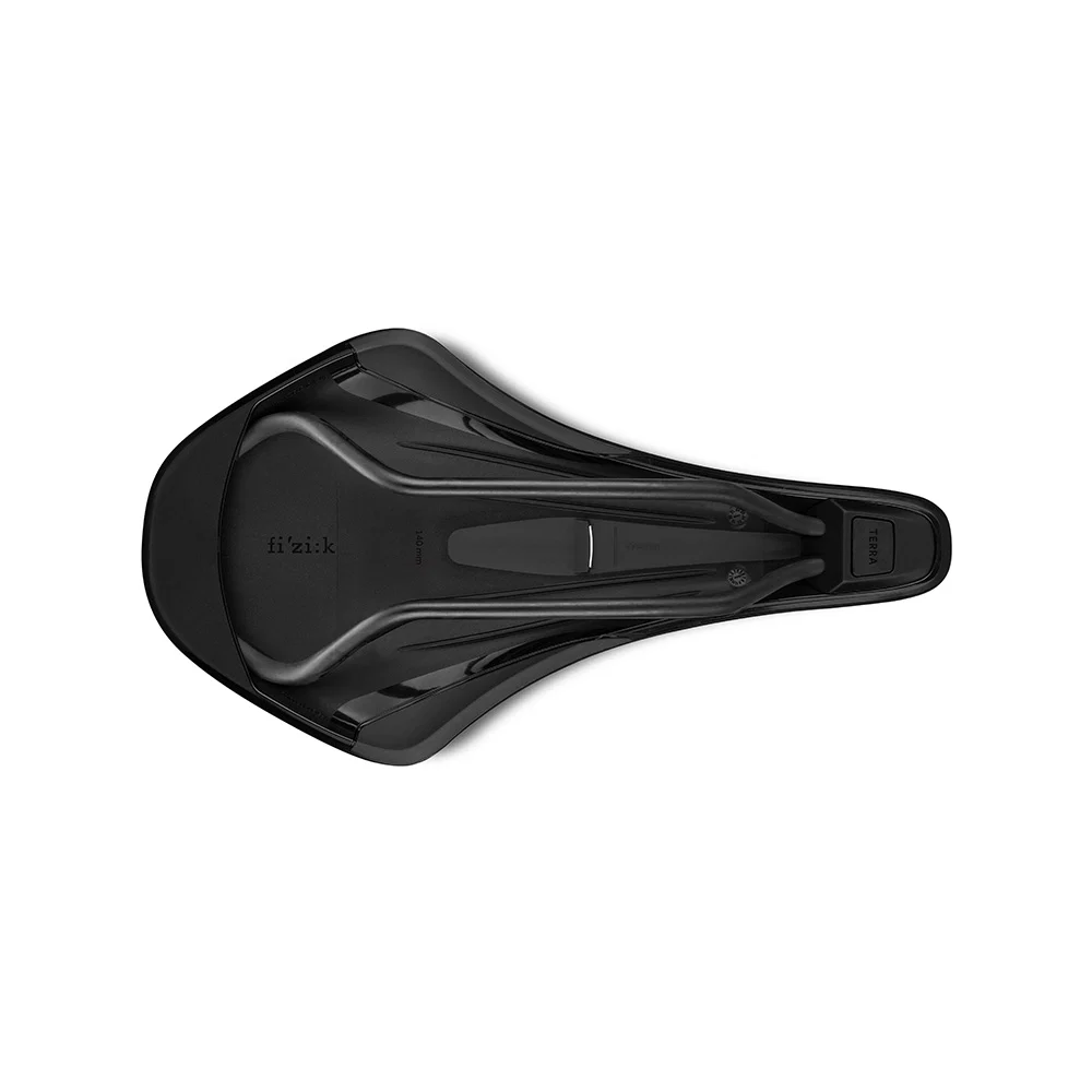 Siodełko FIZIK TERRA ARGO X1 140 mm z karbonowymi szynami, czarne - Image 4