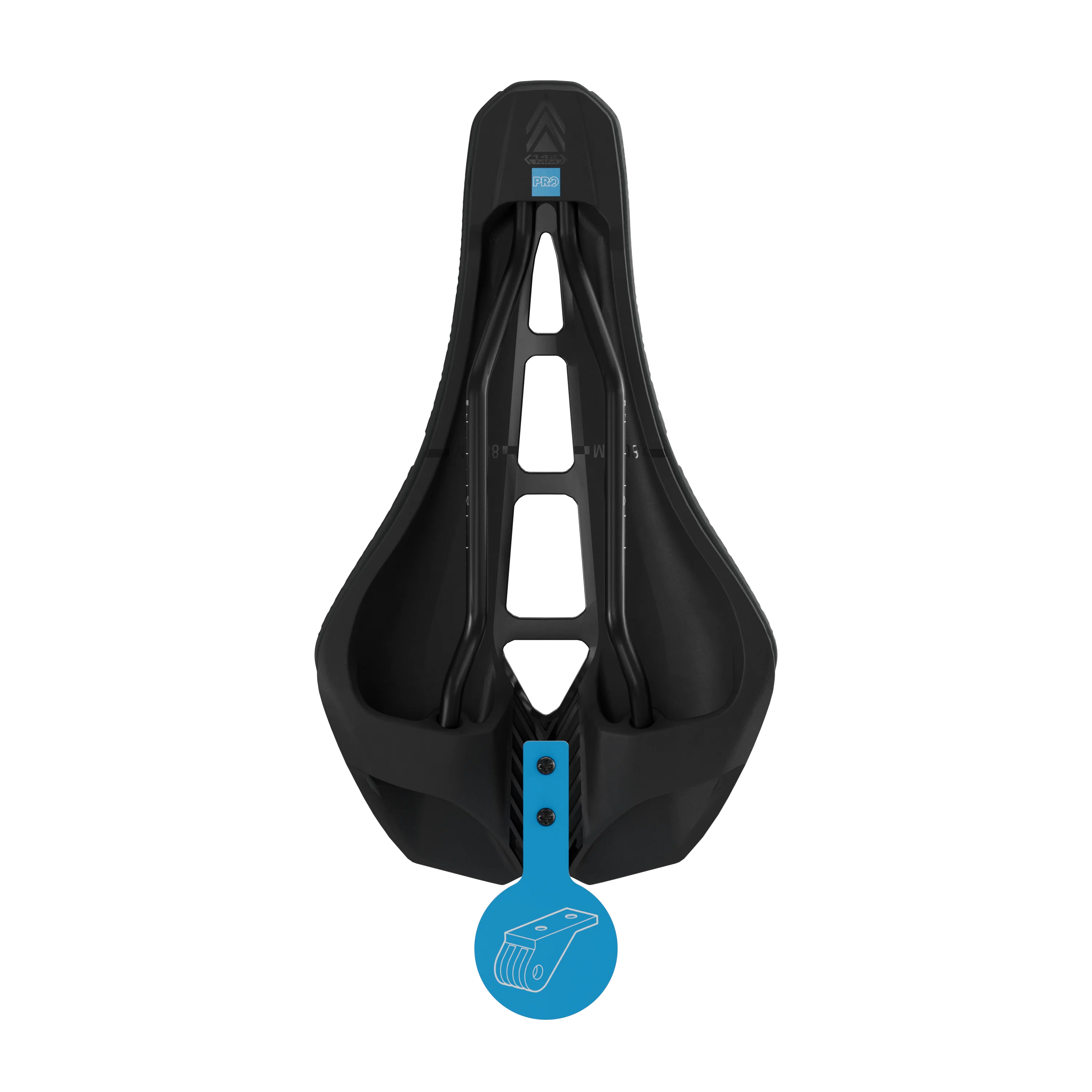 Siodełko STEALTH 3D PERFORMANCE PRO 152 mm z szynami ze stali nierdzewnej, czarne - Image 8