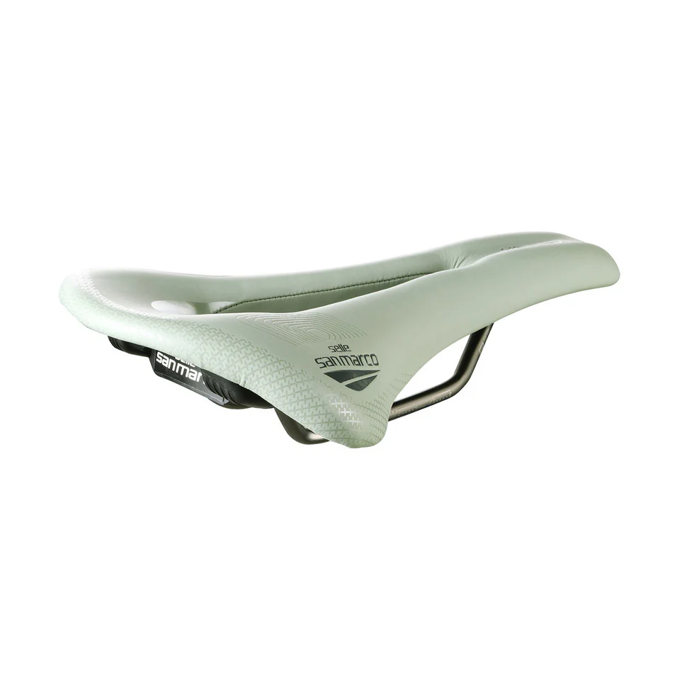 Siodełko SAN MARCO ALLROAD SUPERCONFORT OPEN-FIT RACING L3 Szerokość 146 mm Stalowe szyny Xsilite Sage Green