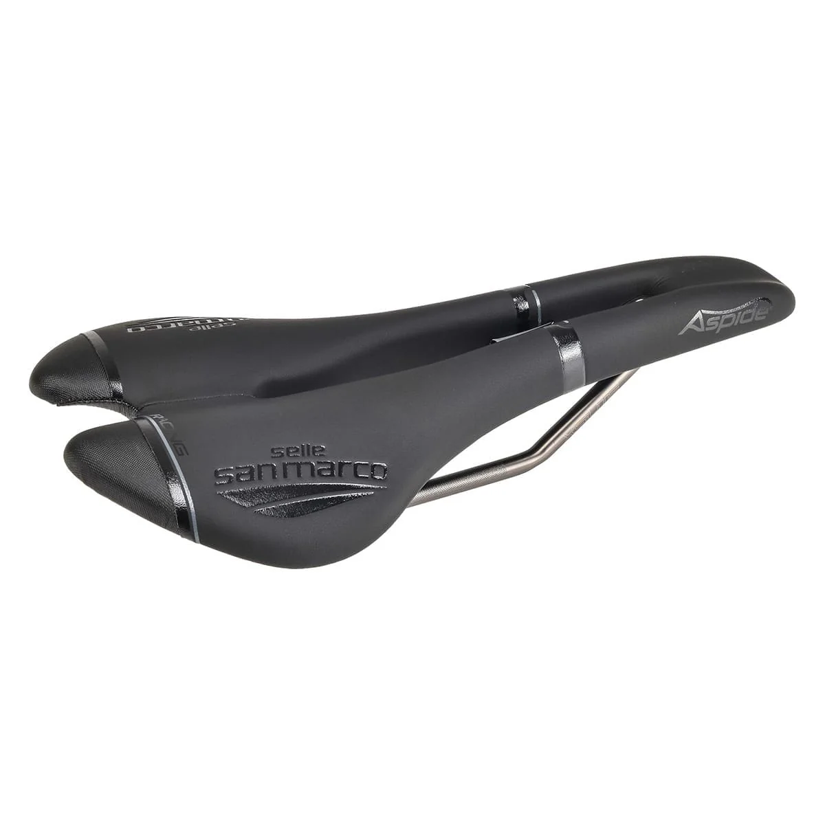 Siodełko SAN MARCO ASPIDE RACING OPEN FIT NARROW Rails Xsilite czarne - Image 5