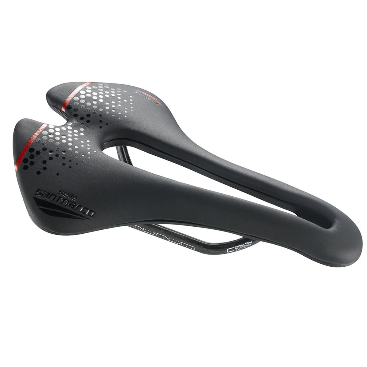 Siodełko SAN MARCO ASPIDE SHORT OPEN-FIT CARBON FX NARROW Szyny karbonowe