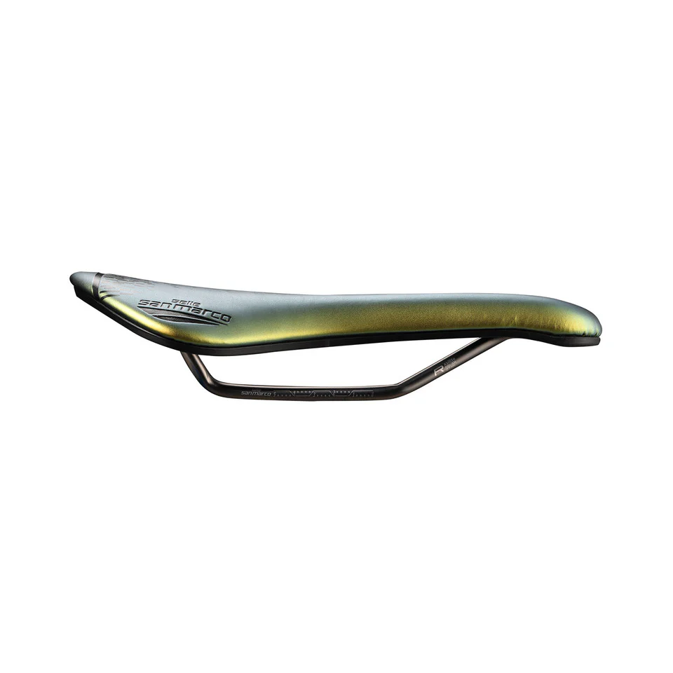 Siodełko SAN MARCO ASPIDE SHORT OPEN-FIT RACING L3 Szerokość 155 mm Stalowe szyny Xsilite Gold - Image 2