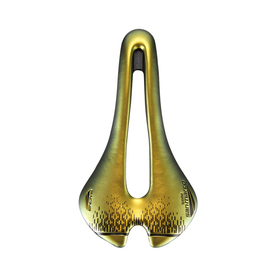 Siodełko SAN MARCO ASPIDE SHORT OPEN-FIT RACING L3 Szerokość 155 mm Stalowe szyny Xsilite Gold - Image 3
