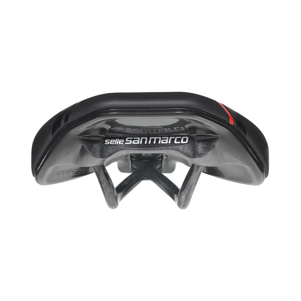 Siodełko SAN MARCO GROUND SHORT OPEN-FIT CARBON FX 140 mm czarne - Image 4