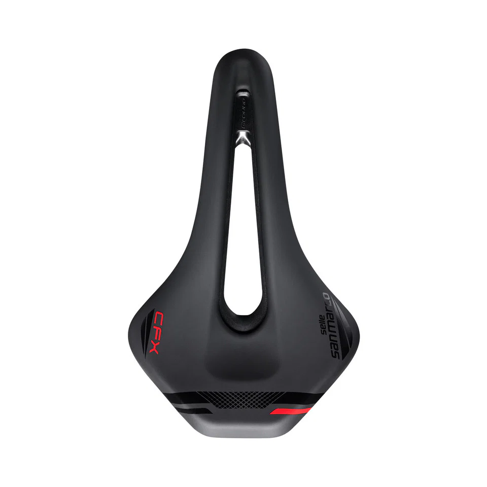 Siodełko SAN MARCO GROUND SHORT OPEN-FIT CARBON FX 155 mm czarne - Image 3