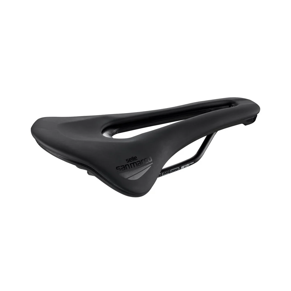 Siodełko SAN MARCO SHORTFIT 2.0 OPEN-FIT SPORT S3 z kompozytowymi szynami o szerokości 140 mm