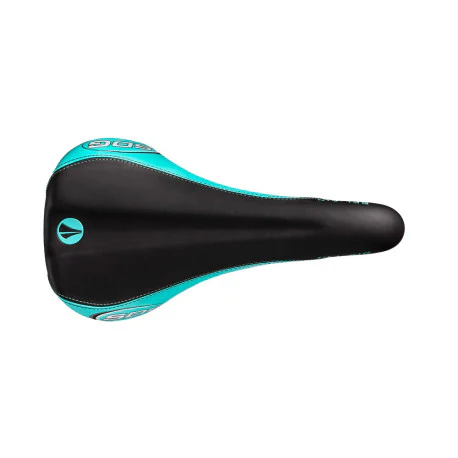 Siodełko SDG BEL-AIR RL Rails CrMo Black/Turquoise - Image 2
