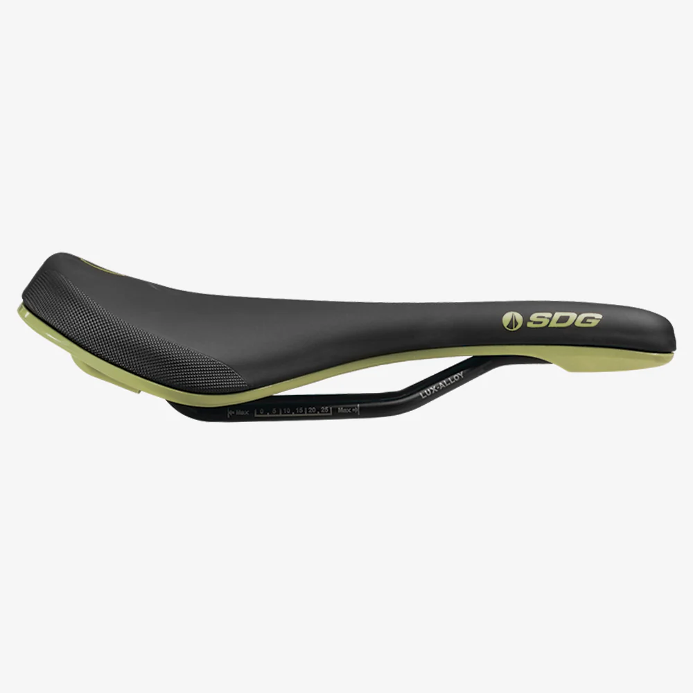 Siodełko SDG BEL-AIR V3 MAX Lux-Alloy Rails Black/Green - Image 3
