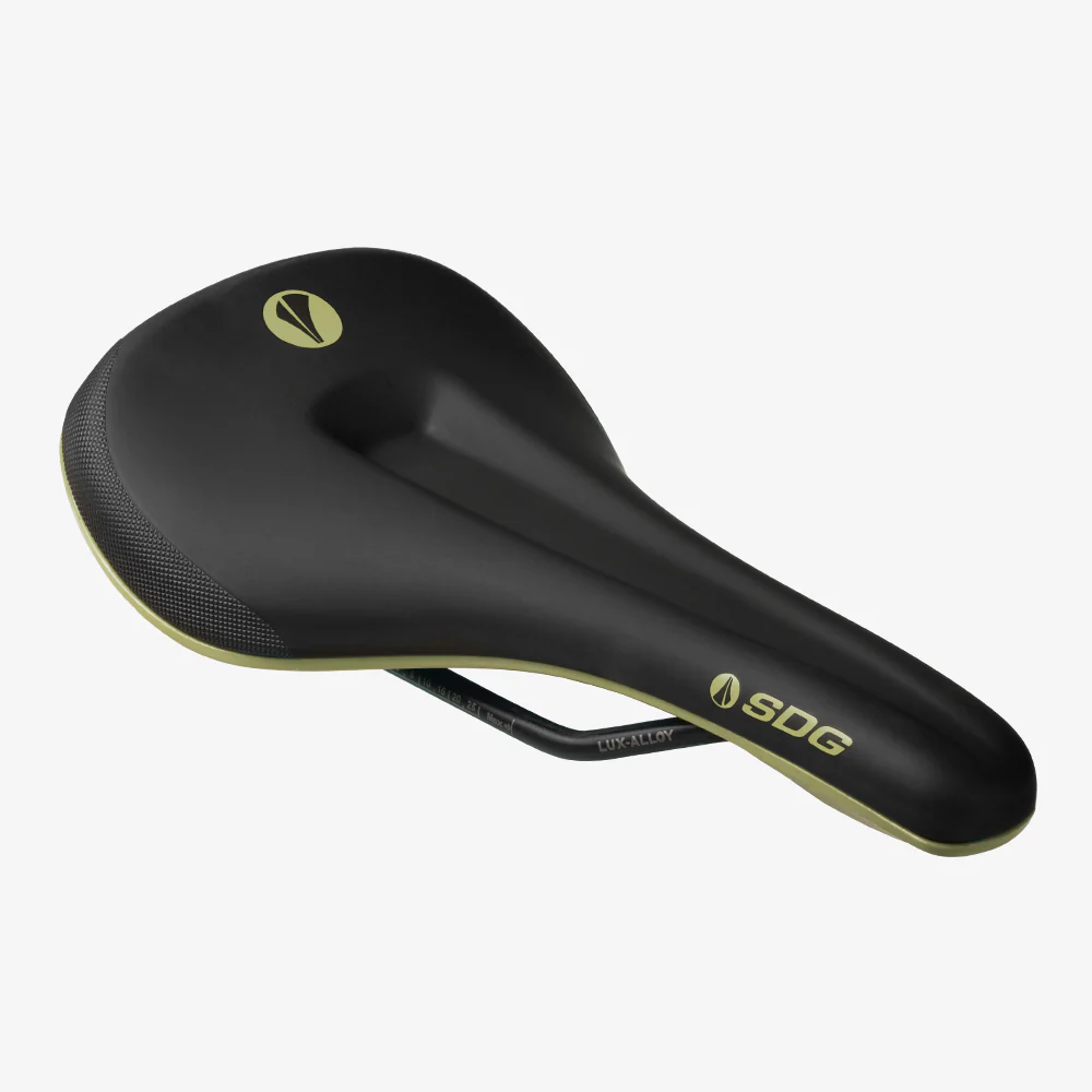 Siodełko SDG BEL-AIR V3 MAX Lux-Alloy Rails Black/Green - Image 5
