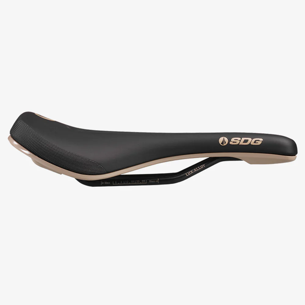 Siodełko SDG BEL-AIR V3 MAX Rails Lux-Alloy Black/Beige - Image 3