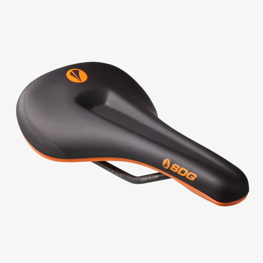 Siodełko SDG BEL-AIR V3 MAX Rails Lux-Alloy czarny/pomarańczowy - Image 5