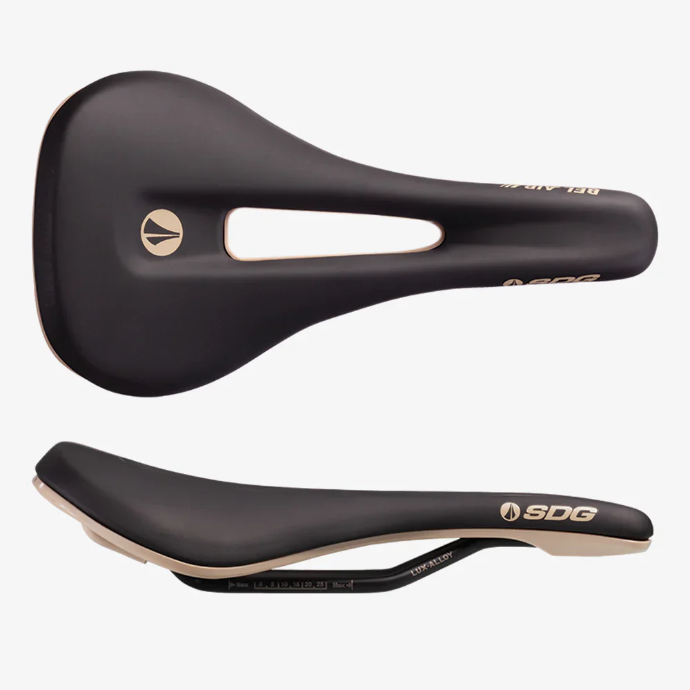 Siodełko SDG BEL-AIR V3 OVERLAND Rails Lux-Alloy Black/Beige