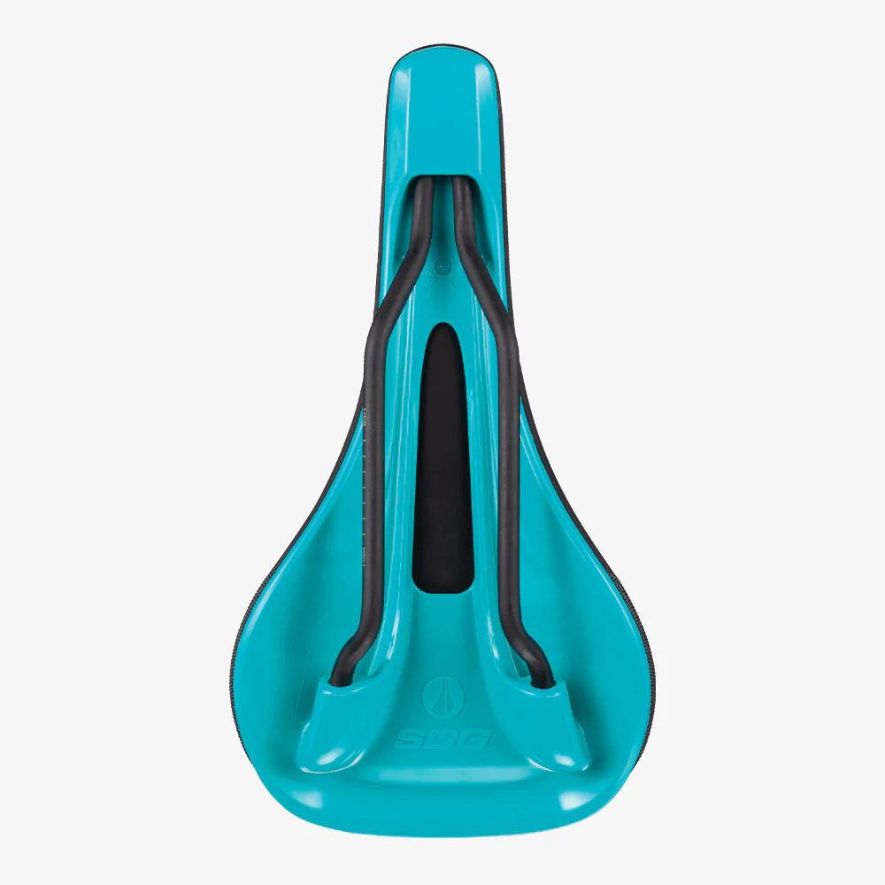 Siodełko SDG BEL-AIR V3 Rails Lux Alloy Black/Turquoise - Image 4