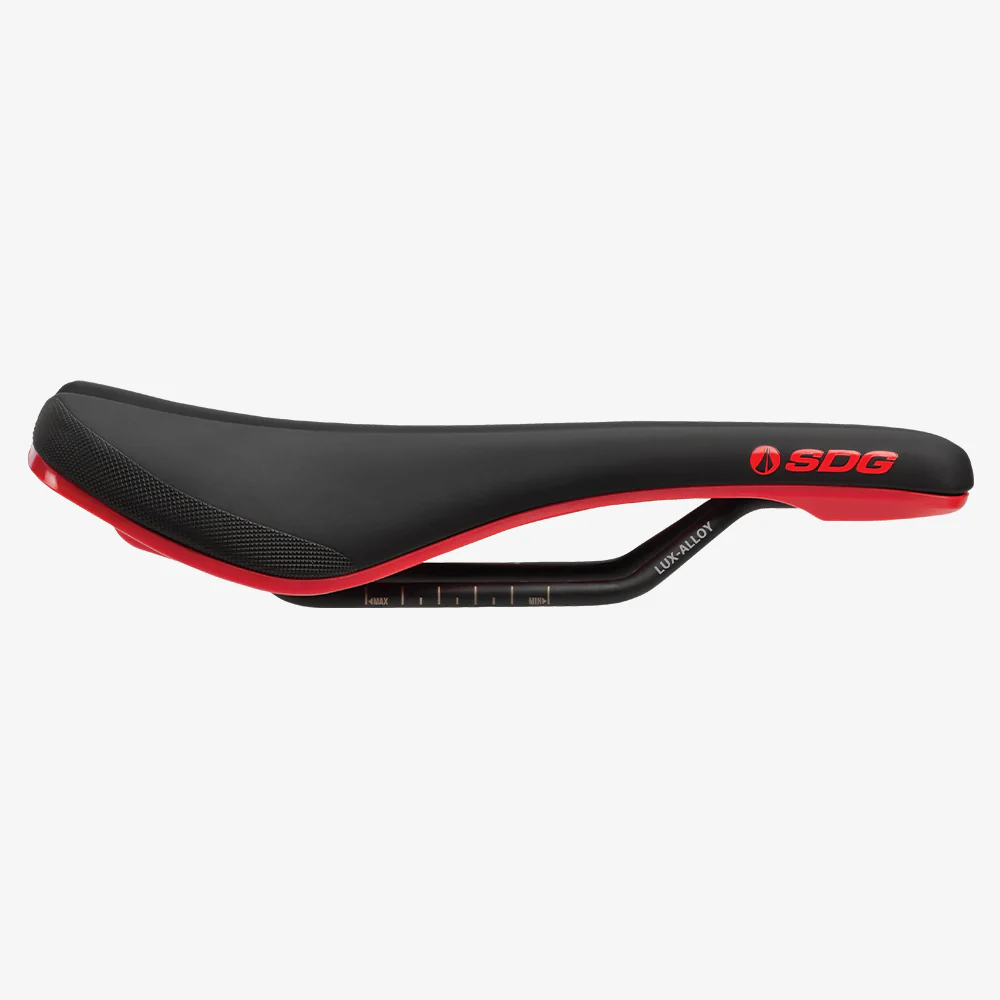 Siodełko SDG BEL-AIR V3 Rails Lux Alloy czarne/czerwone - Image 3