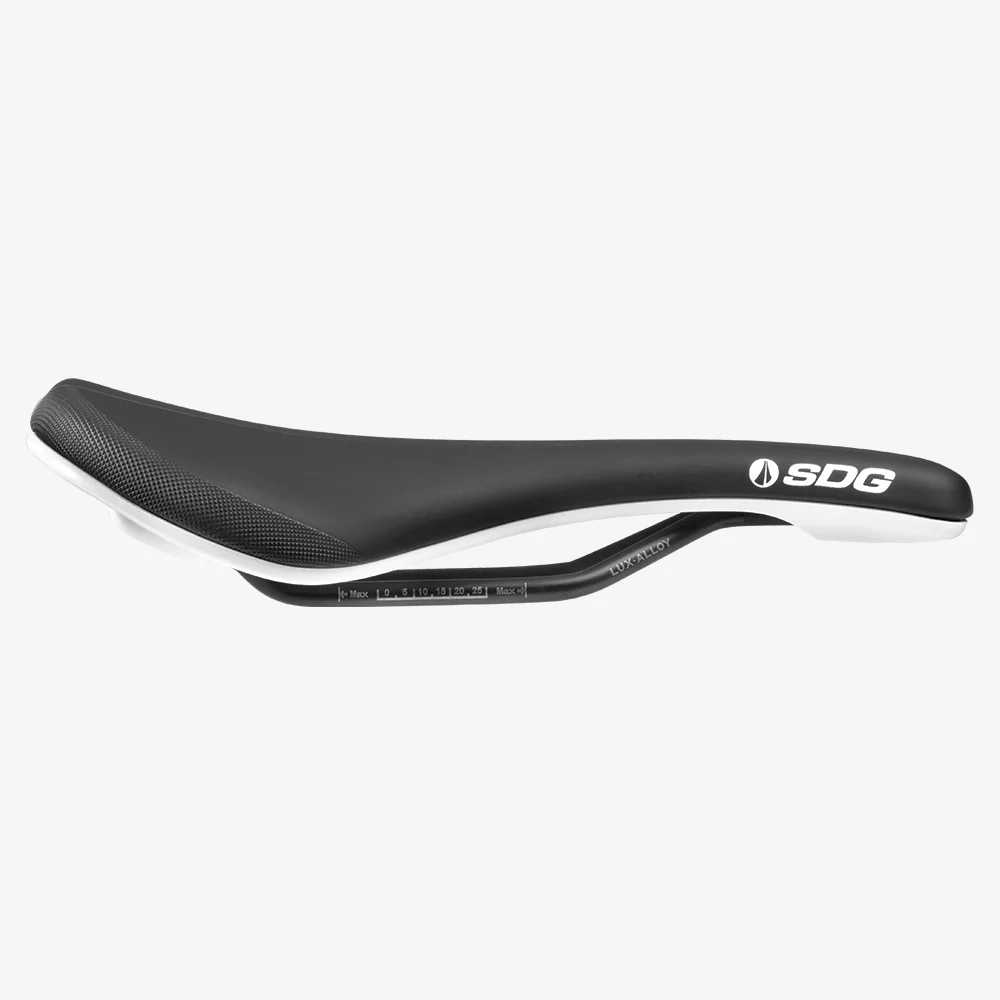 Siodełko SDG BEL-AIR V3 Rails Lux Alloy czarny/biały - Image 3