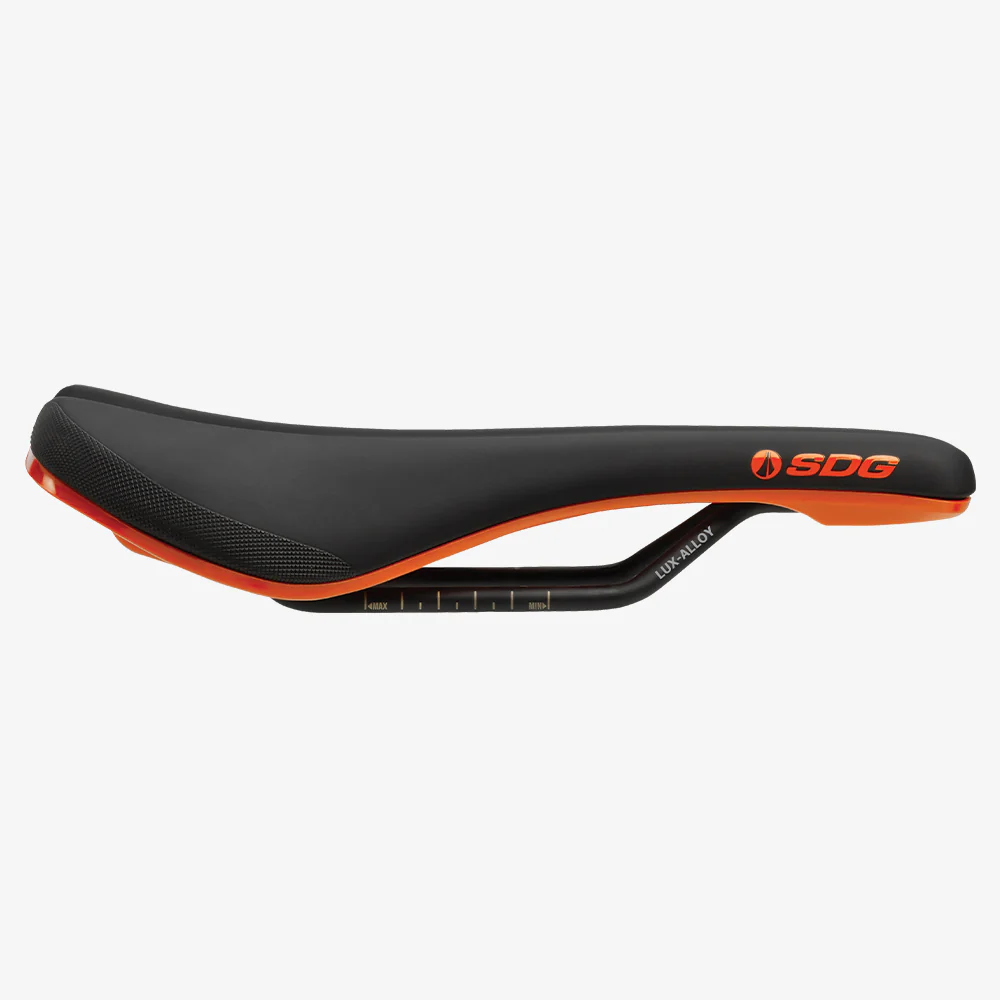 Siodełko SDG BEL-AIR V3 Rails Lux Alloy czarny/pomarańczowy - Image 3