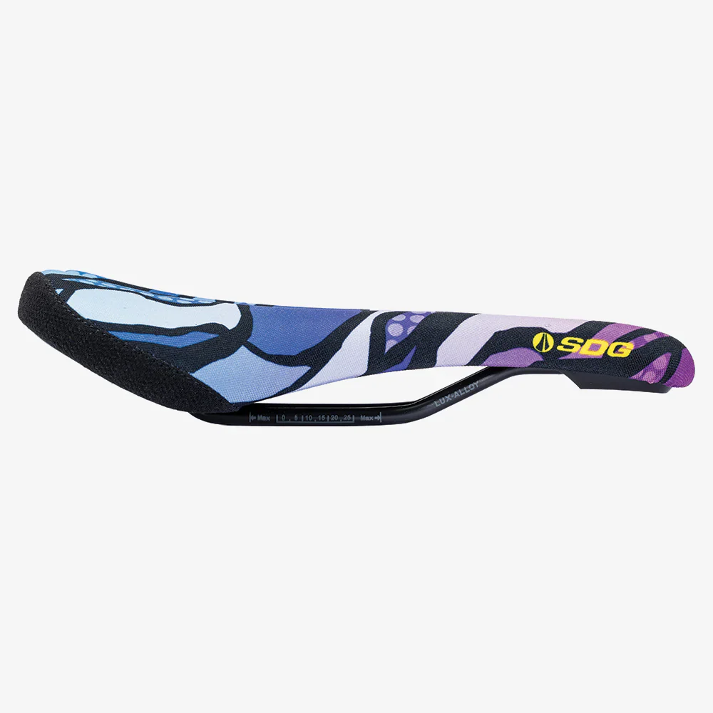 Siodełko SDG BEL-AIR V3 TERRA FIRMA Rails Lux Alloy Camo Violet - Image 3