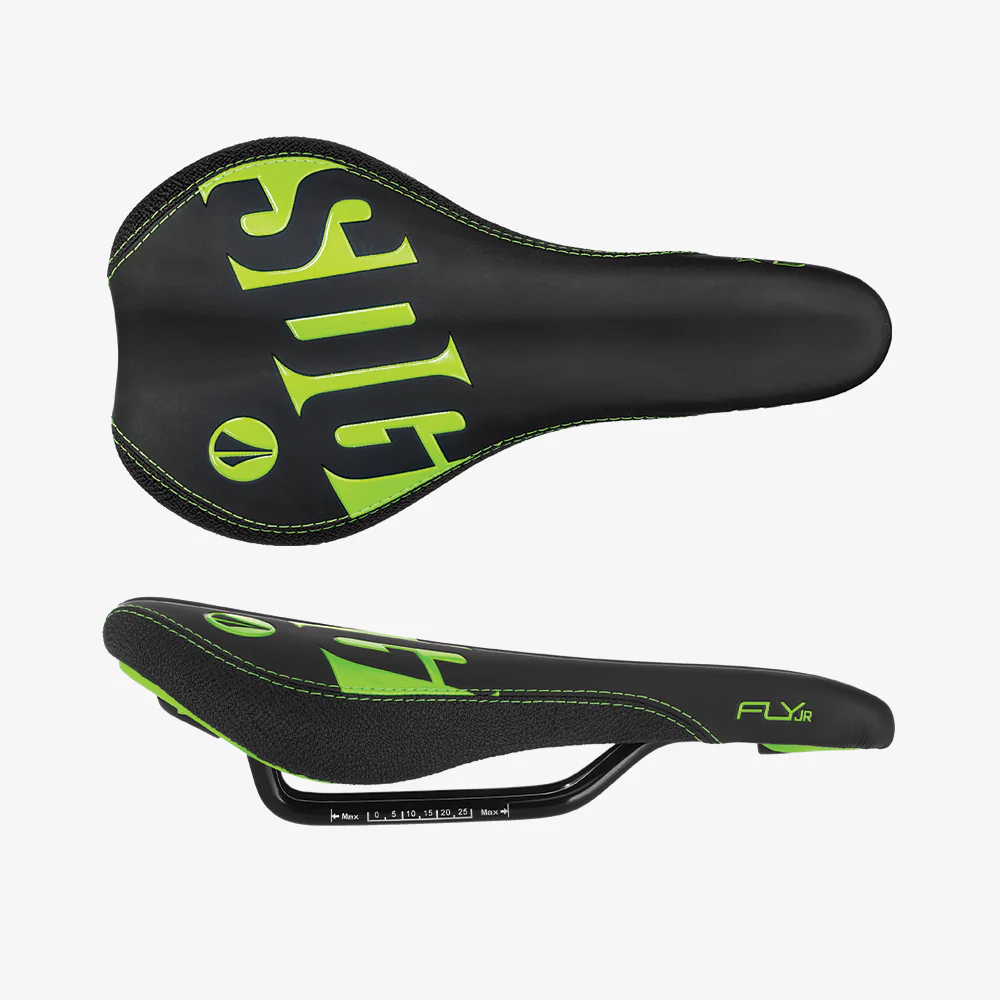 Siodełko SDG FLY Junior czarne/zielone