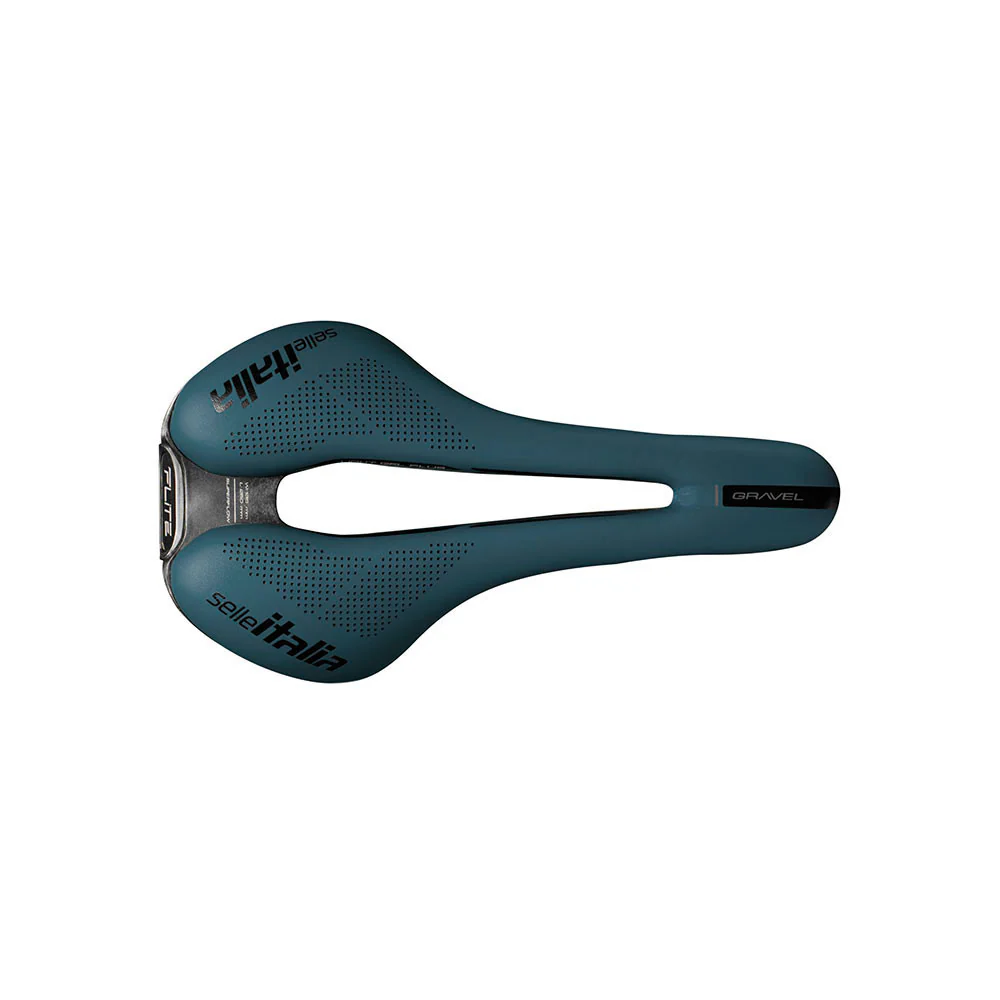 Siodełko SELLE ITALIA FLITE BOOST GRAVEL SUPERFLOW S Rails TI316 Blue - Image 3