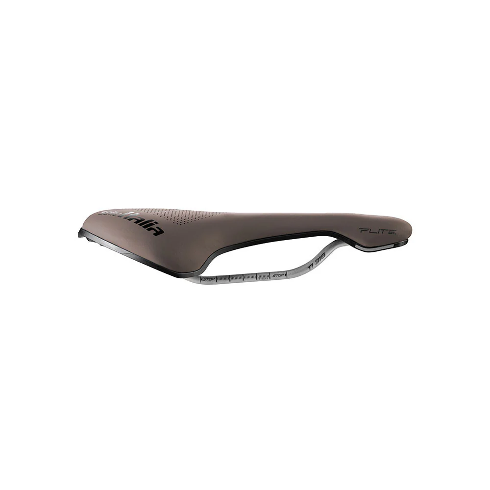 Siodełko SELLE ITALIA FLITE BOOST GRAVEL SUPERFLOW S Rails TI316 Brown - Image 2