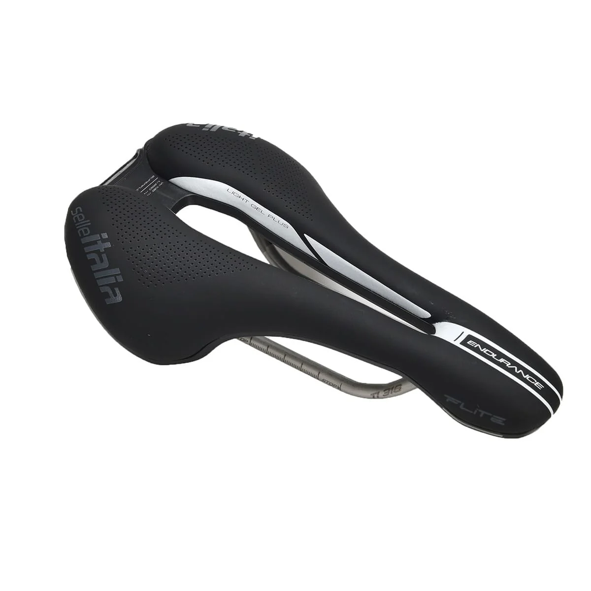 Siodełko SELLE ITALIA FLITE BOOST SUPERFLOW ENDURANCE S Szyny Ti 316 Czarny