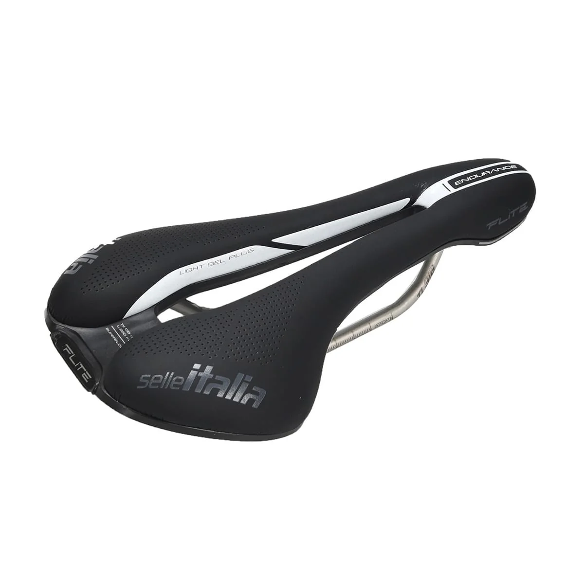 Siodełko SELLE ITALIA FLITE BOOST SUPERFLOW ENDURANCE S Szyny Ti 316 Czarny - Image 6