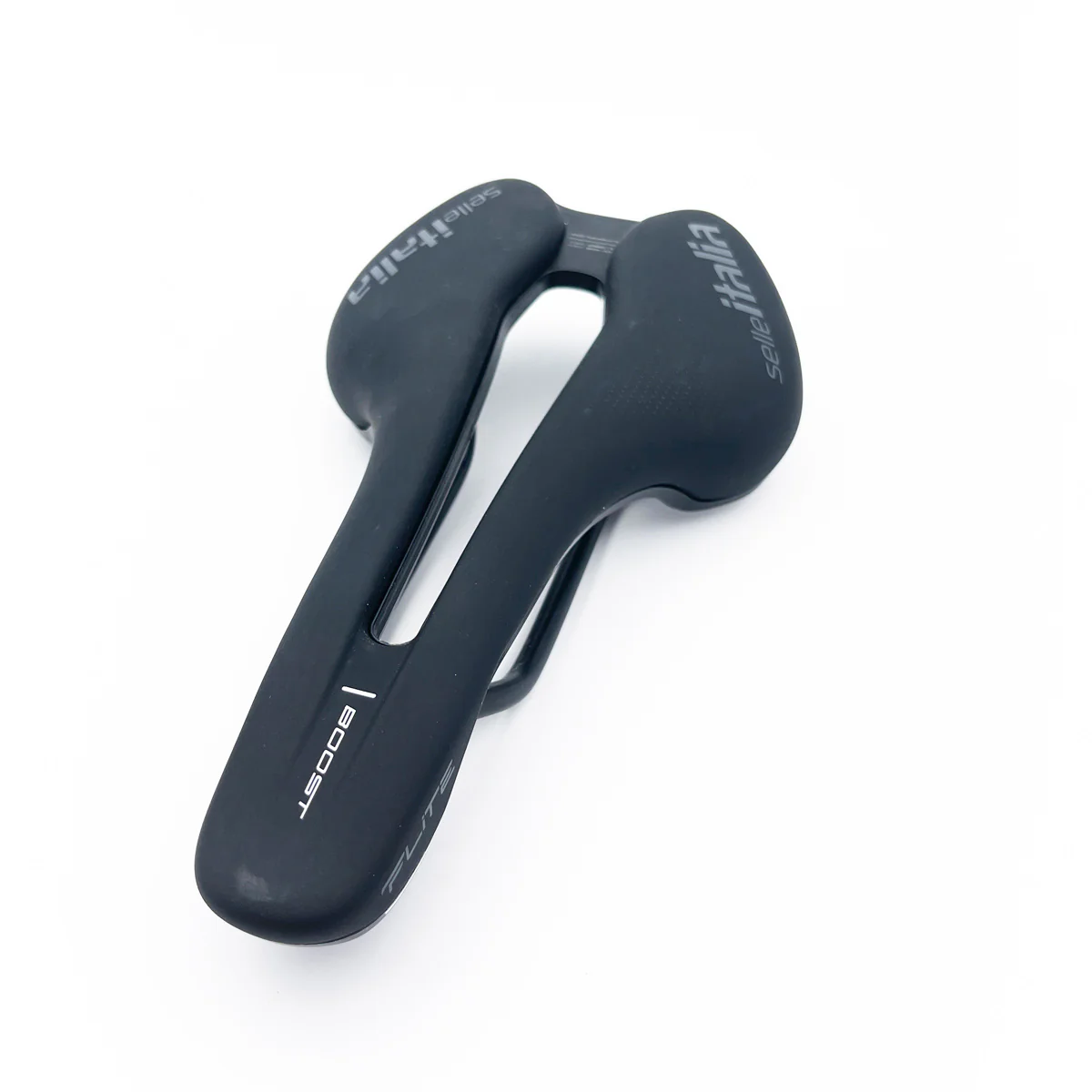 Siodełko SELLE ITALIA FLITE BOOST SUPERFLOW L Szyny Manganowe Czarne - Image 3