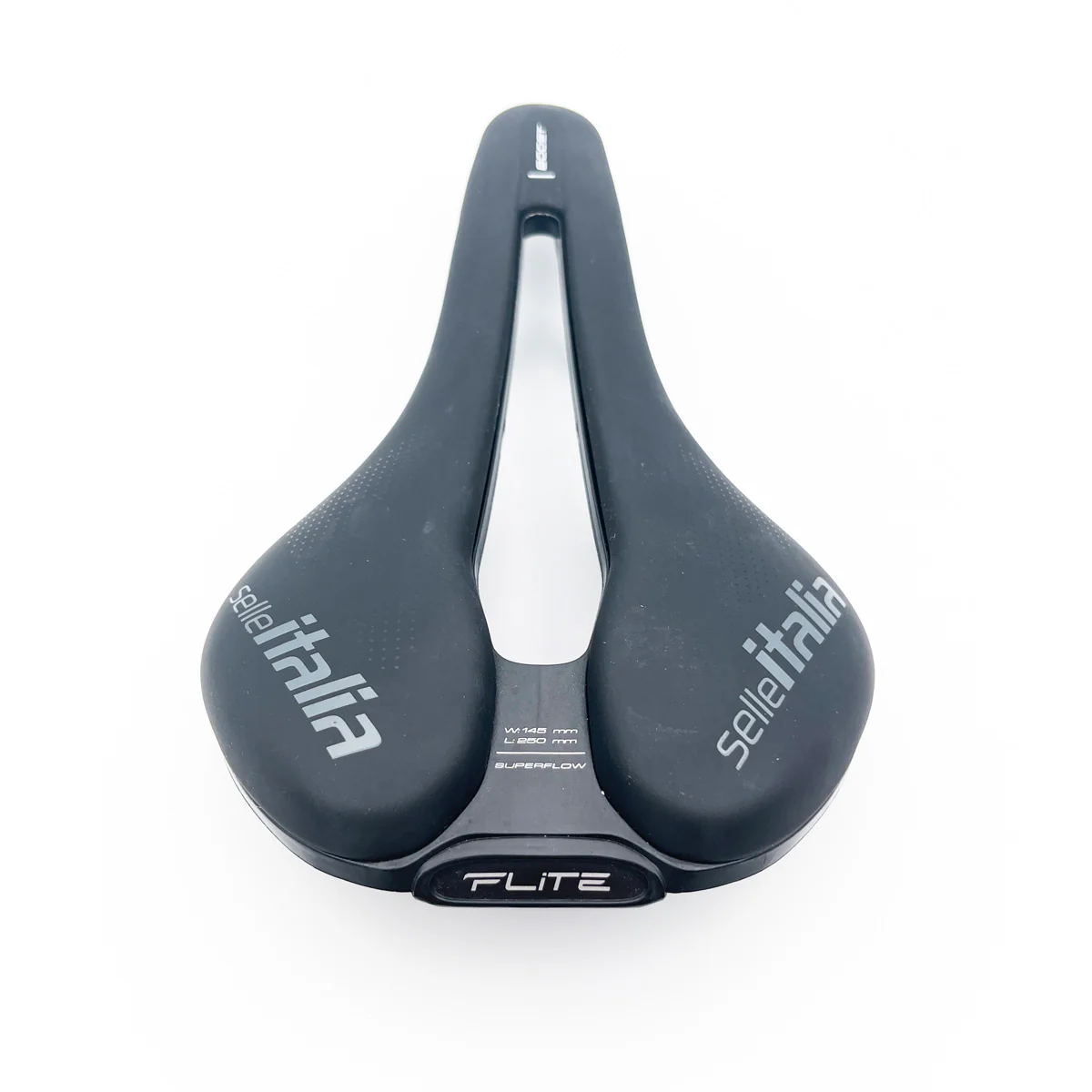 Siodełko SELLE ITALIA FLITE BOOST SUPERFLOW L Szyny Manganowe Czarne - Image 4