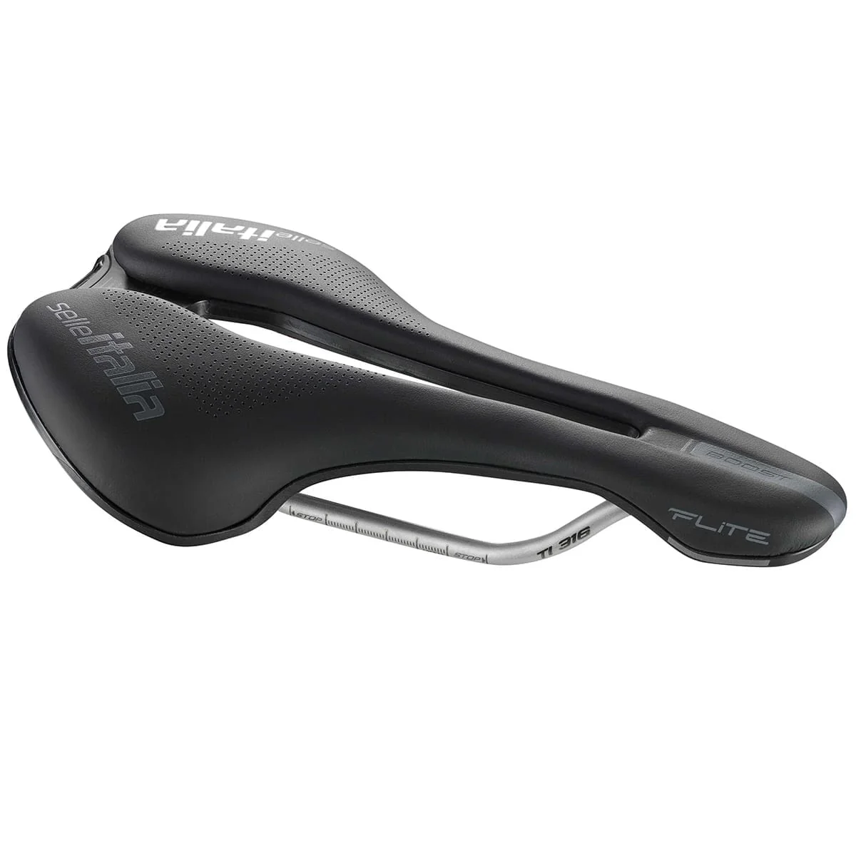 Siodełko SELLE ITALIA FLITE BOOST SUPERFLOW L Szyny Ti316 Czarny