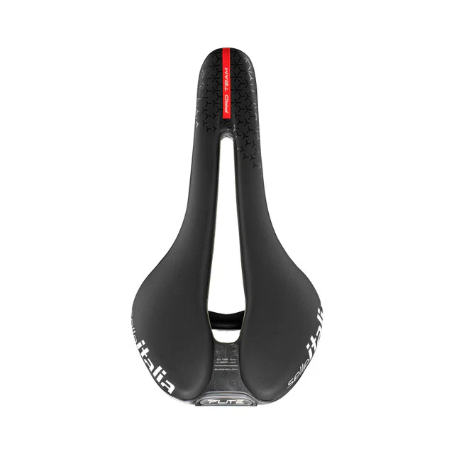 Siodełko SELLE ITALIA FLITE BOOST SUPERFLOW PRO TEAM 6.1 L Carbon Rails Black - Image 3