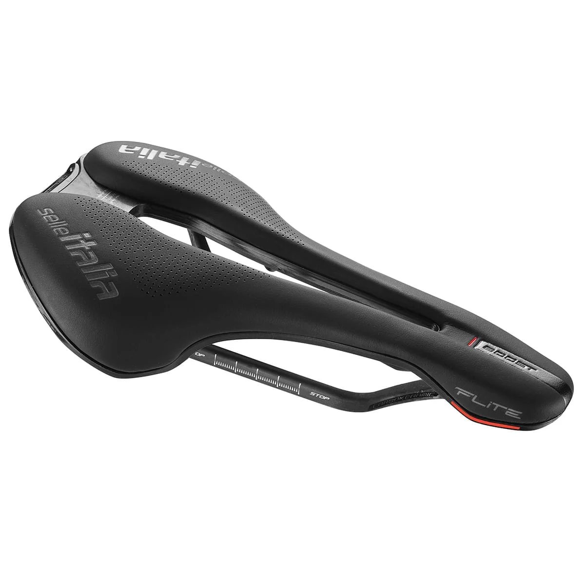 Siodełko SELLE ITALIA FLITE BOOST SUPERFLOW S Szyny Carbon Black