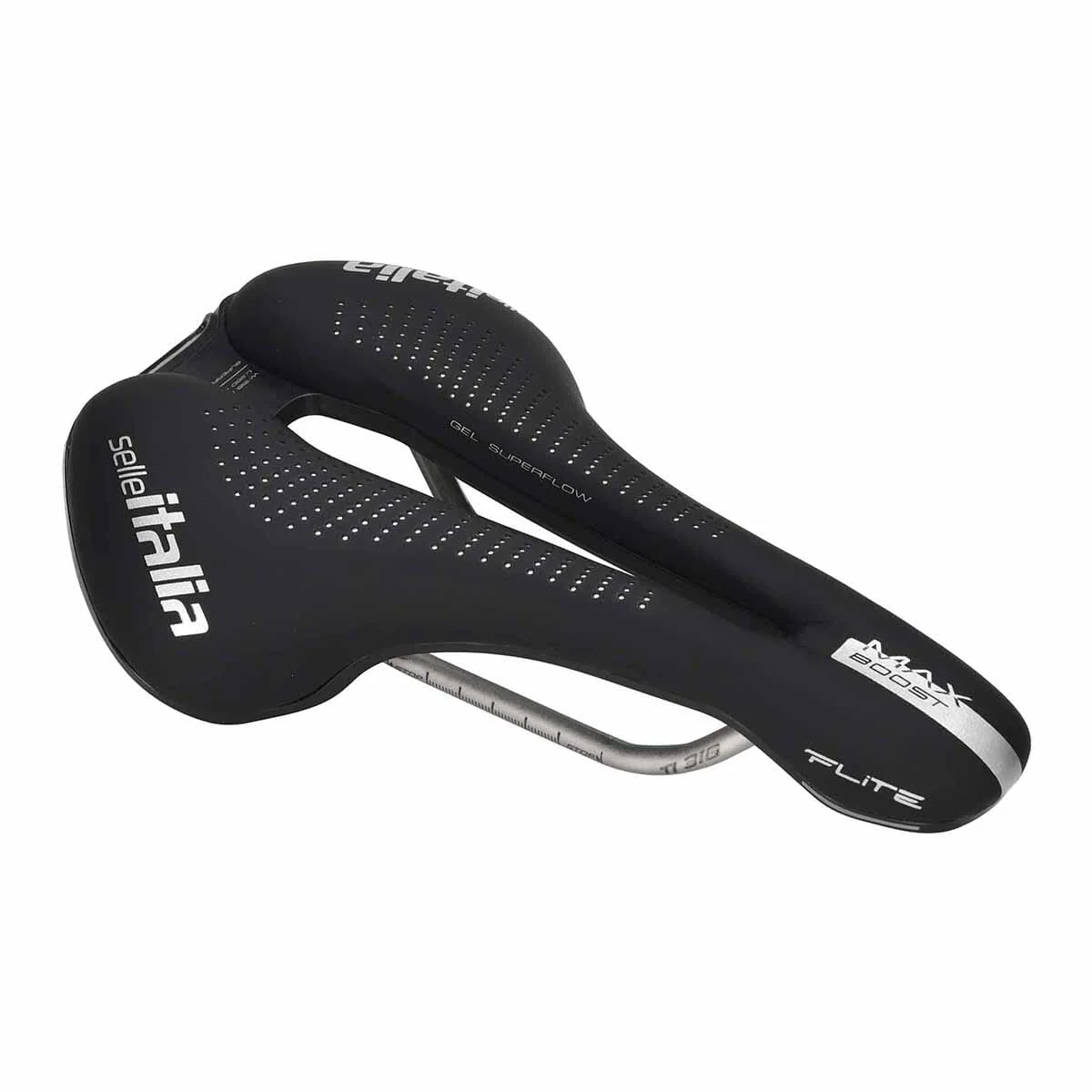 Siodełko SELLE ITALIA MAX FLITE BOOST GEL TI316 SUPERFLOW Rails TI316