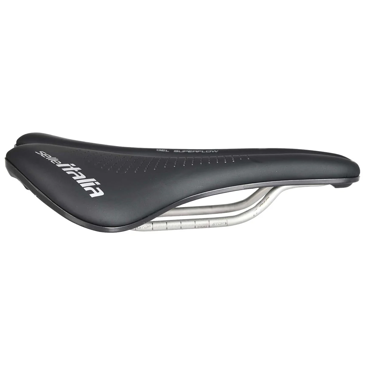 Siodełko SELLE ITALIA MAX NOVUS EVO BOOST GEL SUPERFLOW Rails Ti316 Black - Image 2
