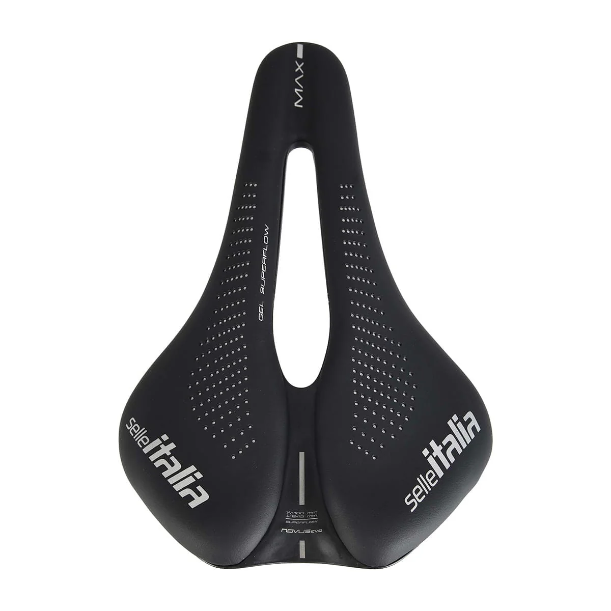 Siodełko SELLE ITALIA MAX NOVUS EVO BOOST GEL SUPERFLOW Rails Ti316 Black - Image 4