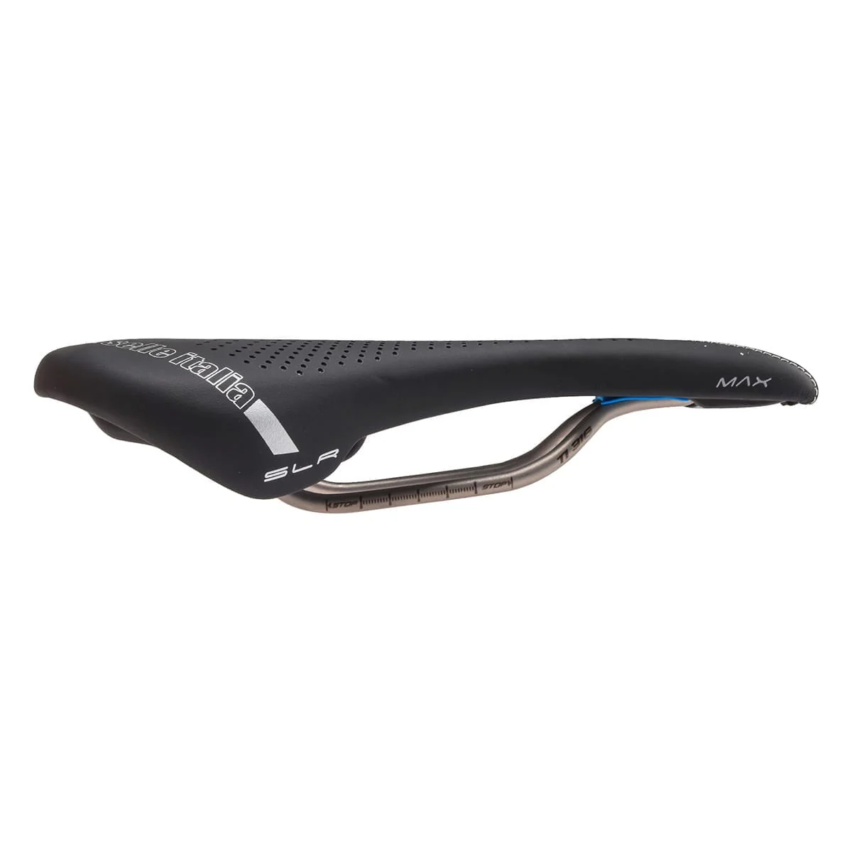Siodełko SELLE ITALIA MAX SLR GEL SUPERFLOW L Rails TI316 Black - Image 2