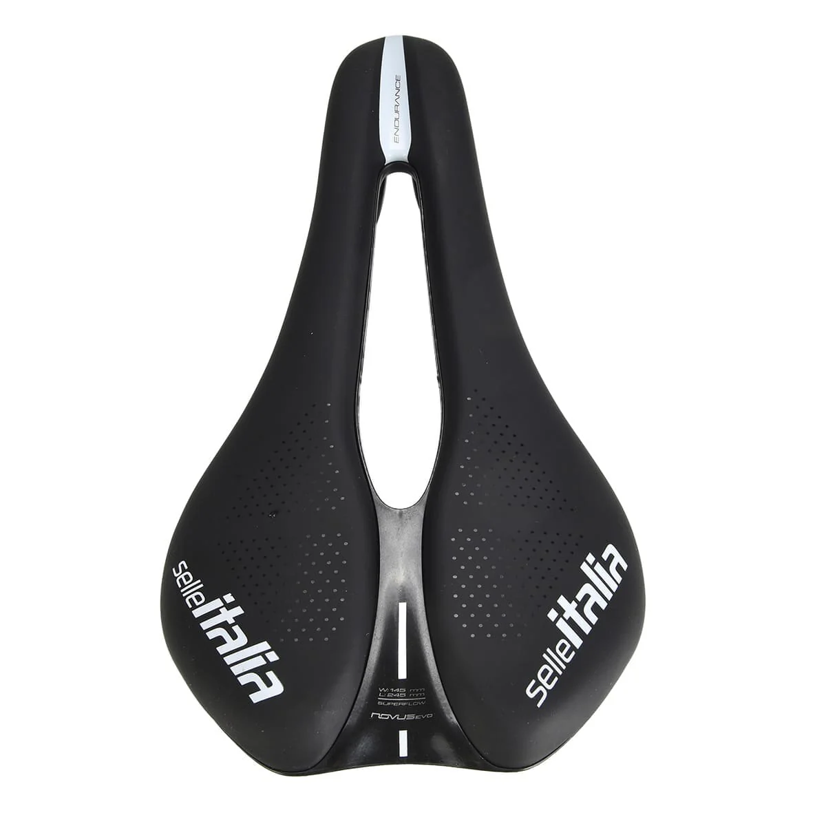 Siodełko SELLE ITALIA NOVUS BOOST SUPERFLOW EVO ENDURANCE L Rails Manganese Black - Image 4