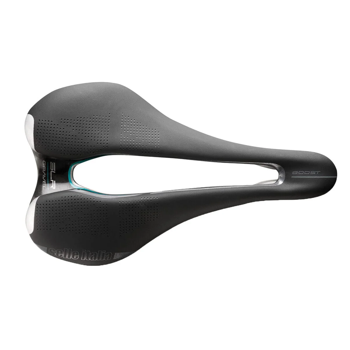 Siodełko SELLE ITALIA SLR BOOST GRAVEL SUPERFLOW L Szyny Ti316 Czarny - Image 3