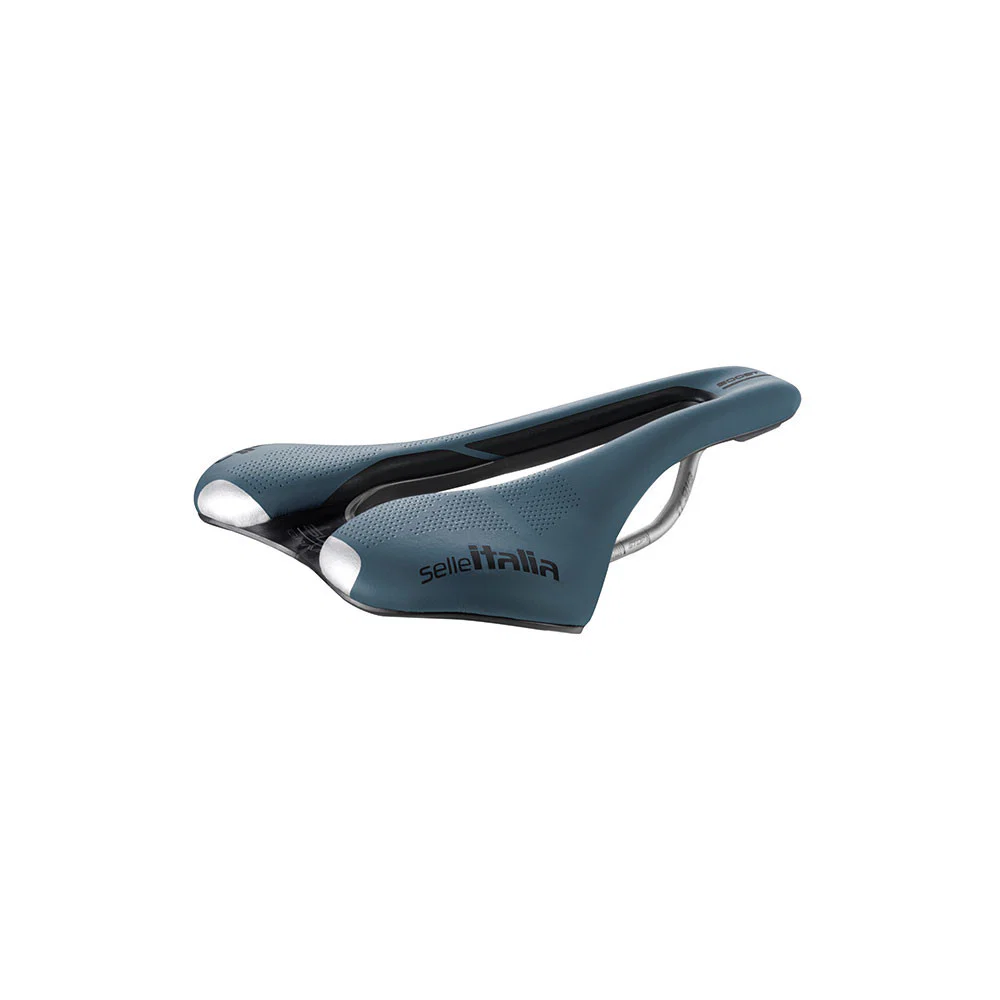 Siodełko SELLE ITALIA SLR BOOST GRAVEL SUPERFLOW S Rails TI316 Blue