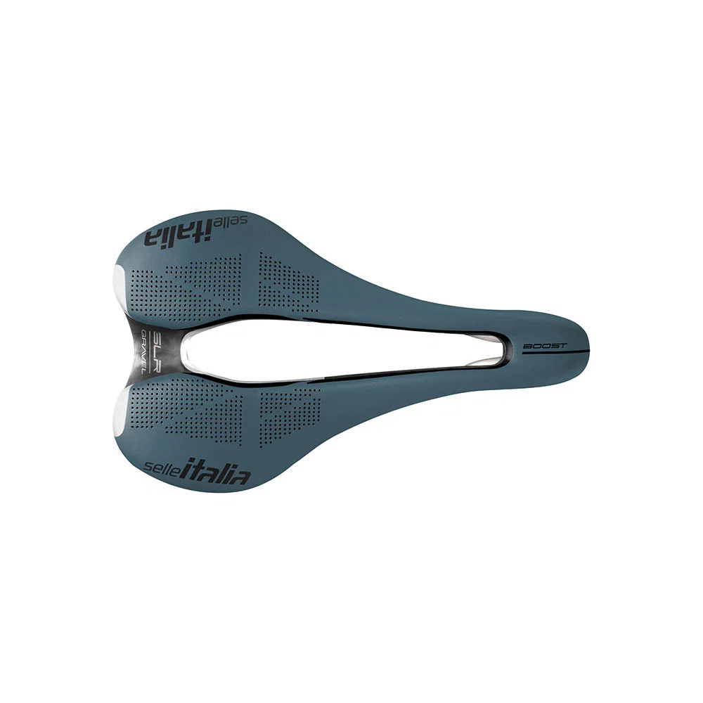 Siodełko SELLE ITALIA SLR BOOST GRAVEL SUPERFLOW S Rails TI316 Blue - Image 3