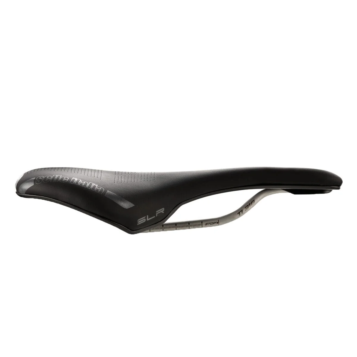 Siodełko SELLE ITALIA SLR BOOST GRAVEL SUPERFLOW S Szyny Ti316 Czarny - Image 2