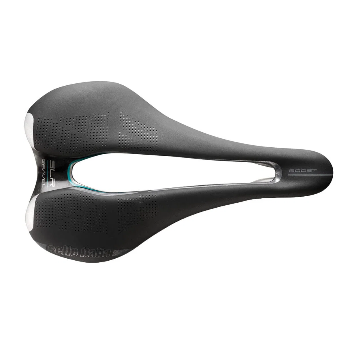Siodełko SELLE ITALIA SLR BOOST GRAVEL SUPERFLOW S Szyny Ti316 Czarny - Image 3