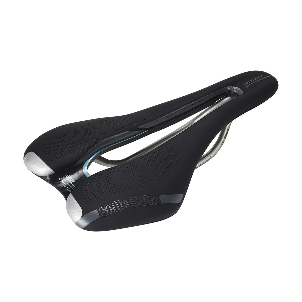 Siodełko SELLE ITALIA SLR BOOST GRAVEL SUPERFLOW S Szyny Ti316 Czarny - Image 5