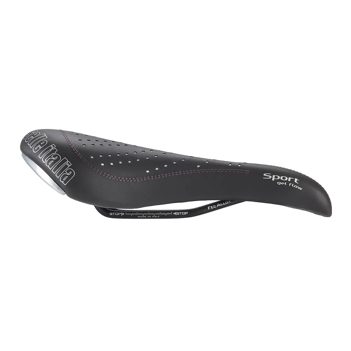 Siodełko SELLE ITALIA SPORT GEL FLOW Rails Manganese Black - Image 3